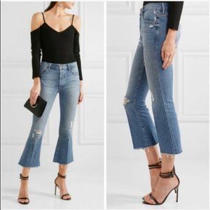 Mother Nomad Crop Fray Jeans in Twice as Nice 27